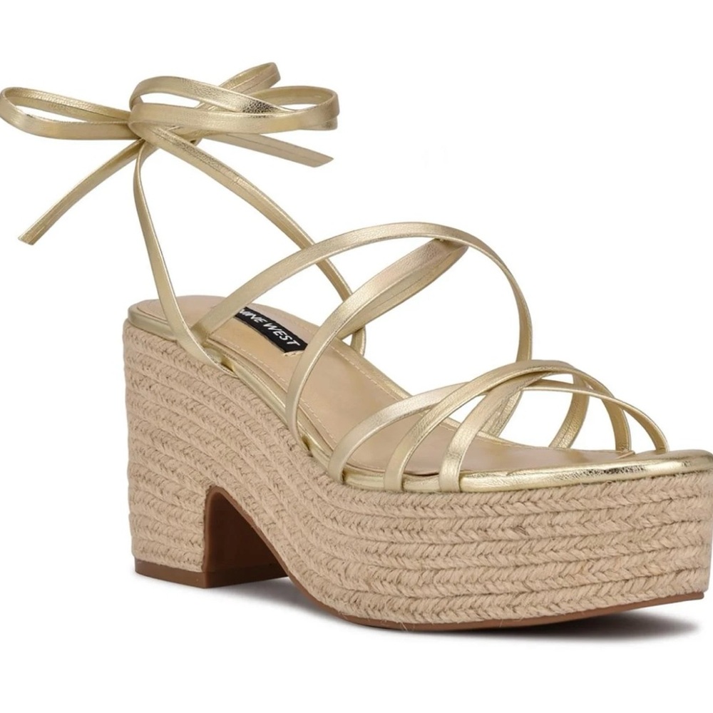 Nine West Ankle Wrap Wedges
